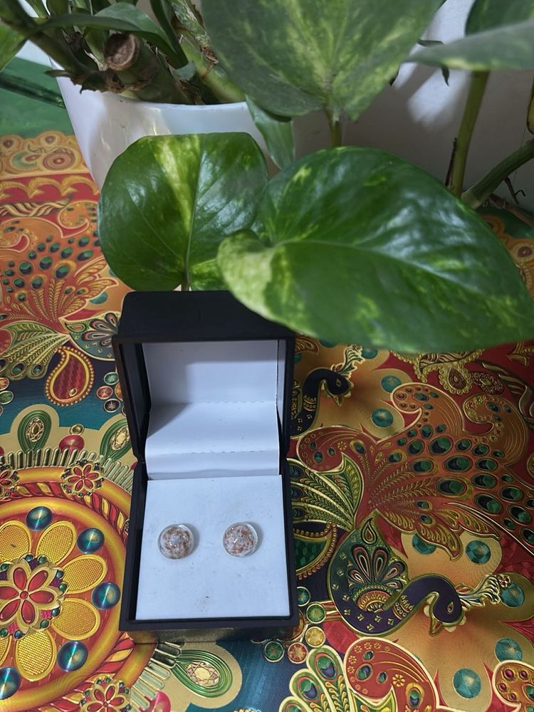Round Stud Earrings