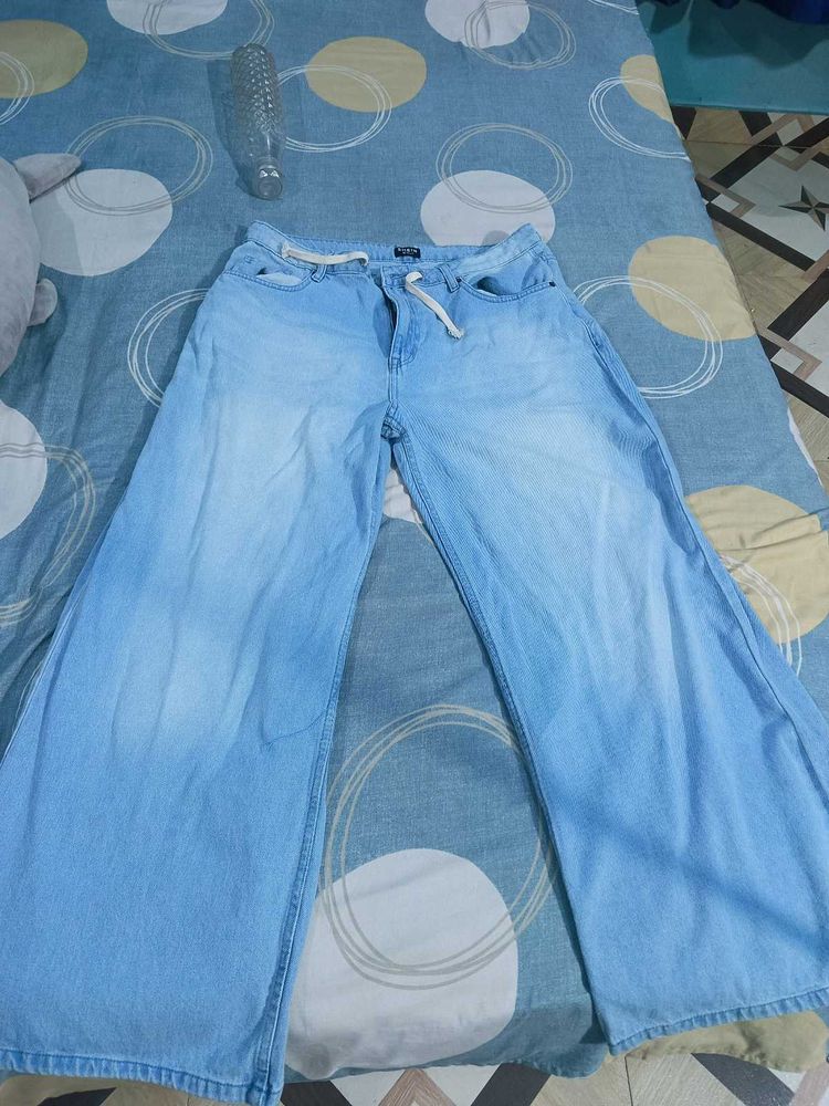 blue denim jeans