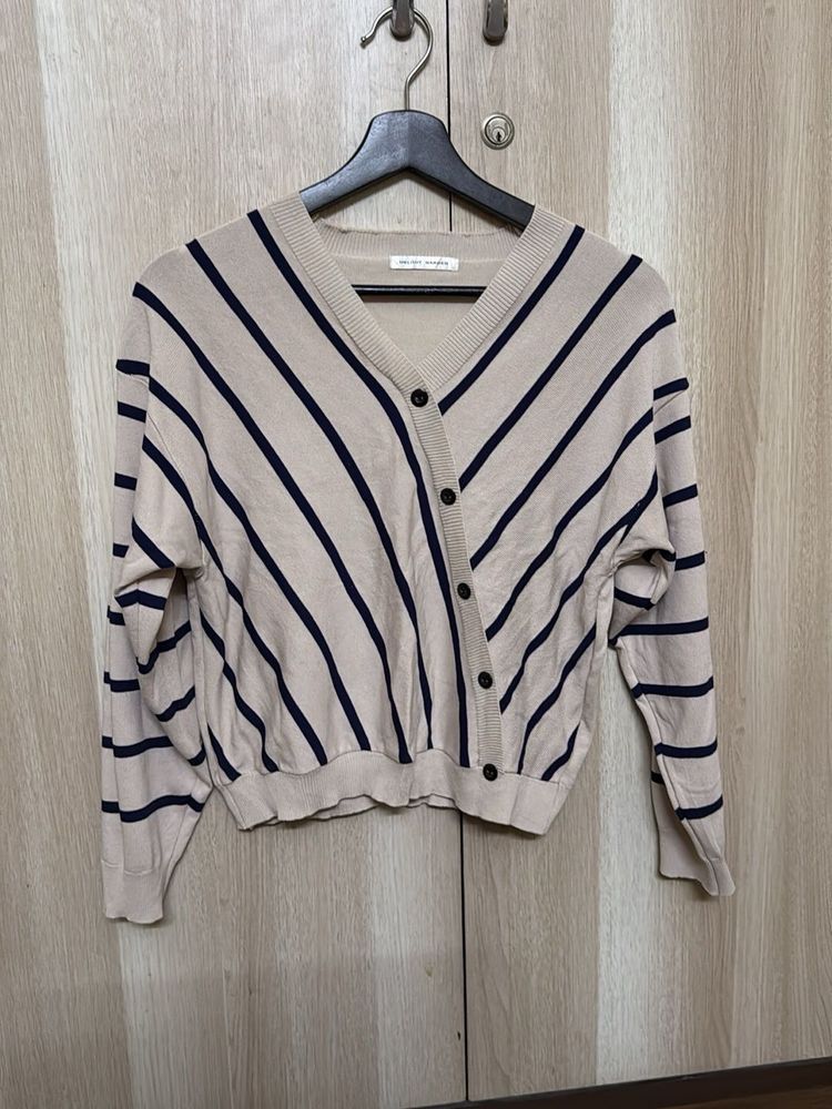 Striped Knit Cardigan