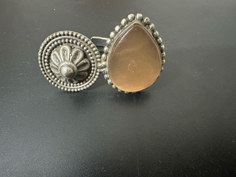Unique Stone Statement Ring