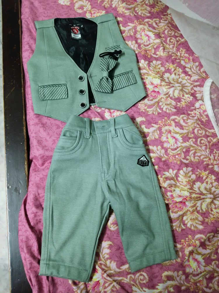 Baby Party Wear 3 Piece Suit-size 6-12 Months