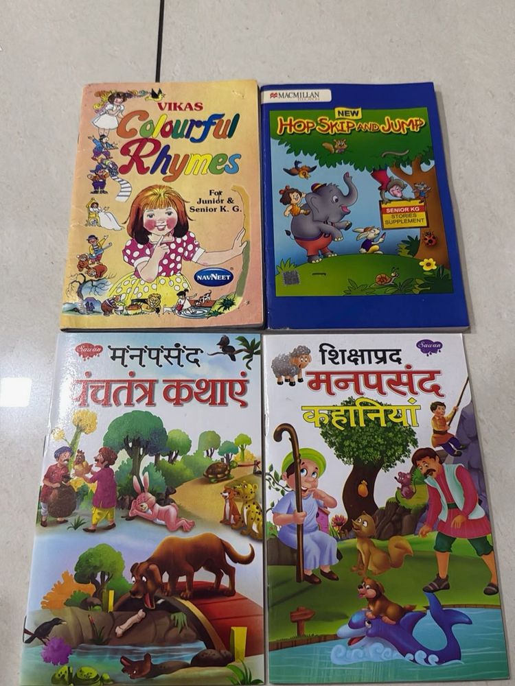 Set of 4 Kids' Story &amp; Rhyme Books