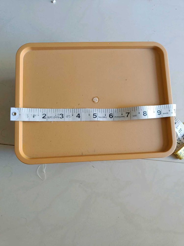 Beige Plastic Storage Container