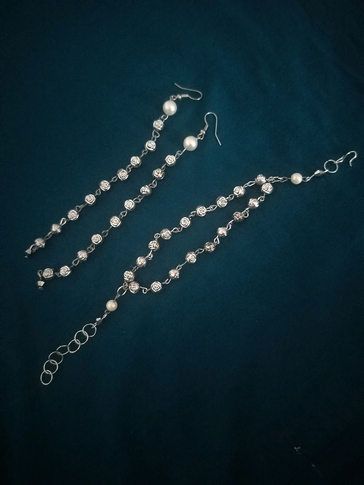 Bracelet And Earrings Set