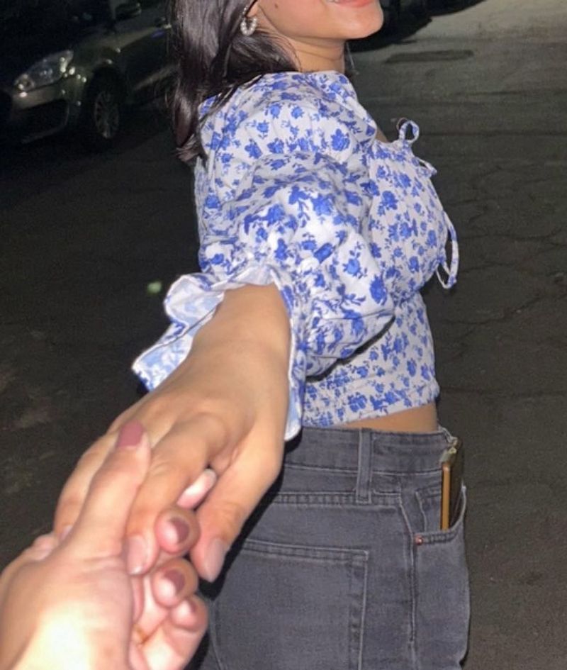 Floral Print Off-Shoulder Top