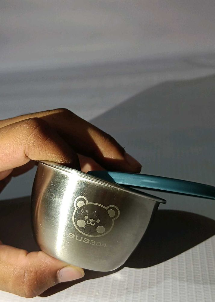 Cute Bear Stainless Steel Bowl