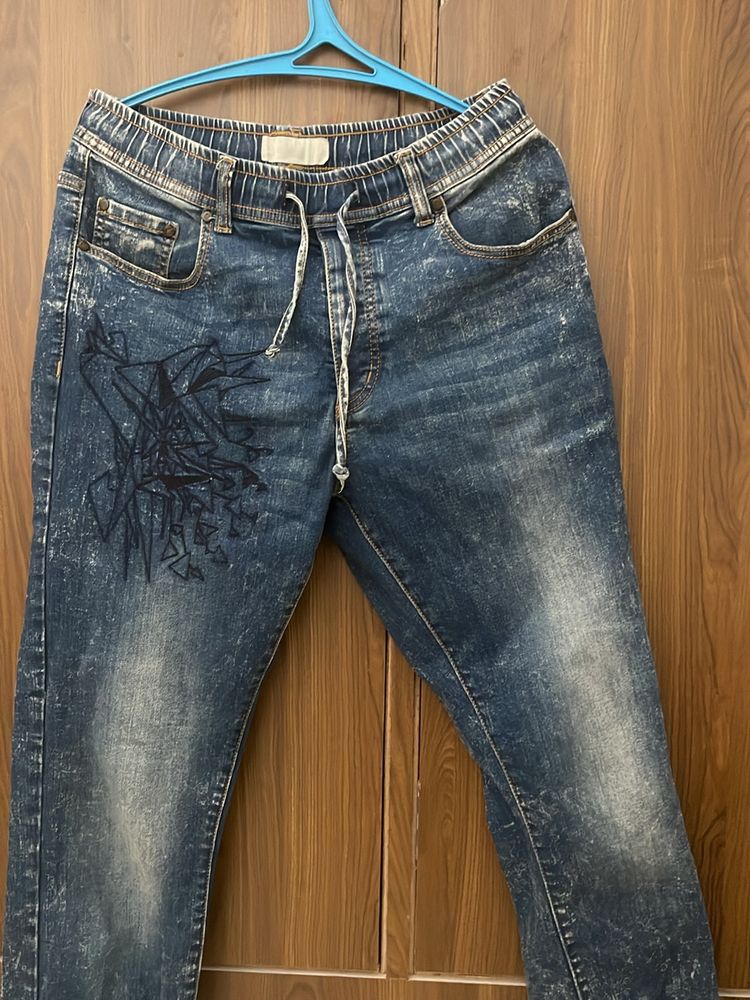 Denim jogger