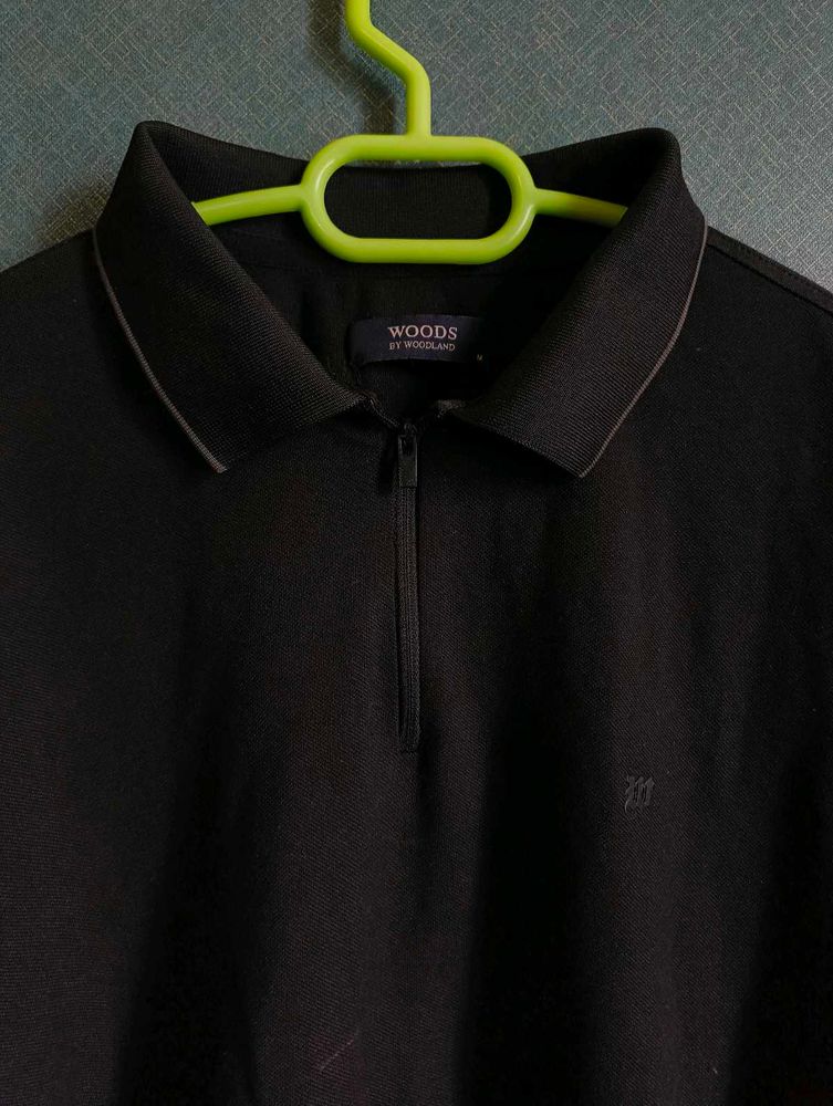 Woodland Zip Polo T-Shirt