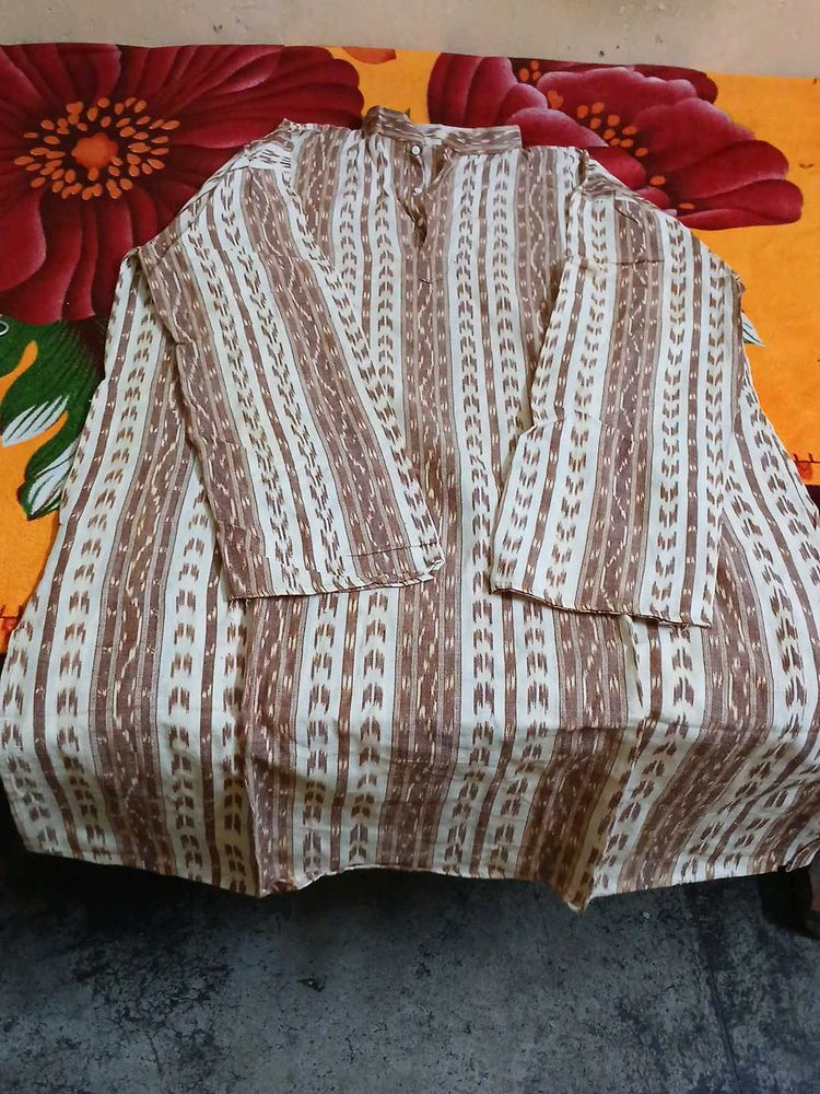 Striped Cotton Kurta Shirt