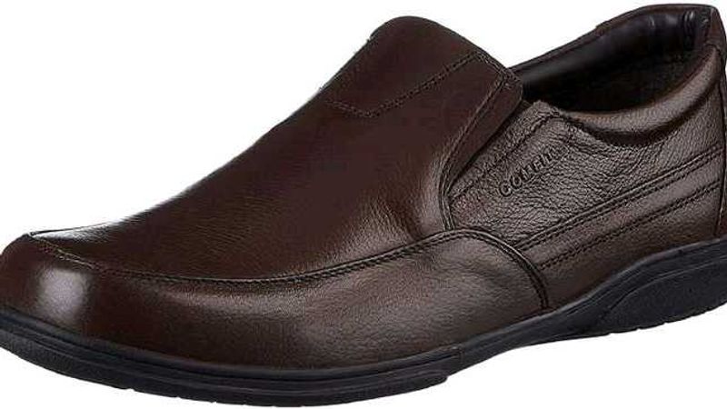 Bata Comfit Men Brown Solid Formal Slip Ons