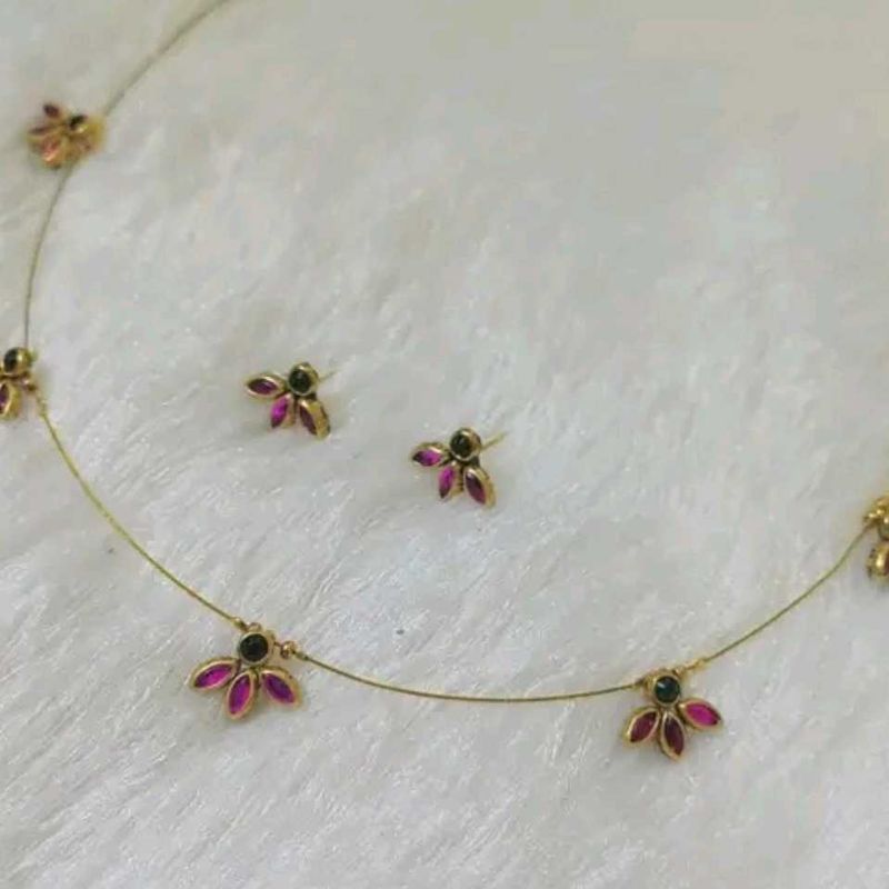 Delicate Gold &amp; Gemstone Jewellery Set