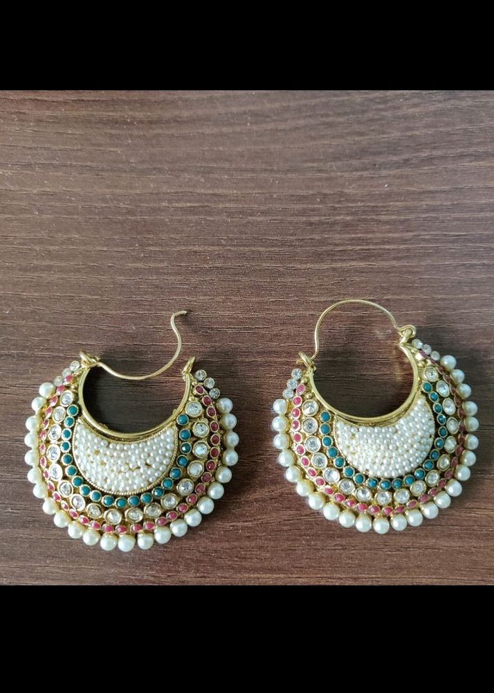 Big Chandabali Earrings New