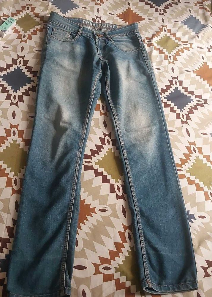 Light Wash Straight Jeans