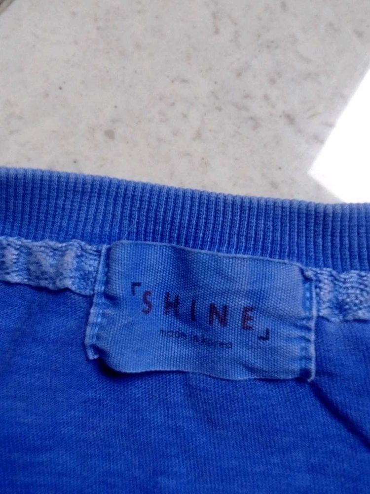 Blue "SHINE" T-Shirt