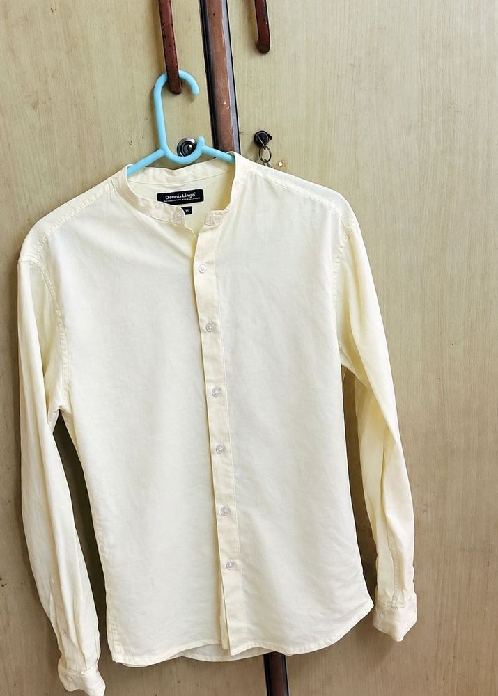 Men's Band Collar Shirt