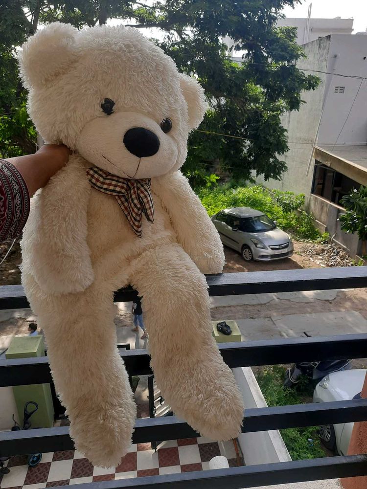 Large Cream Teddy Bear