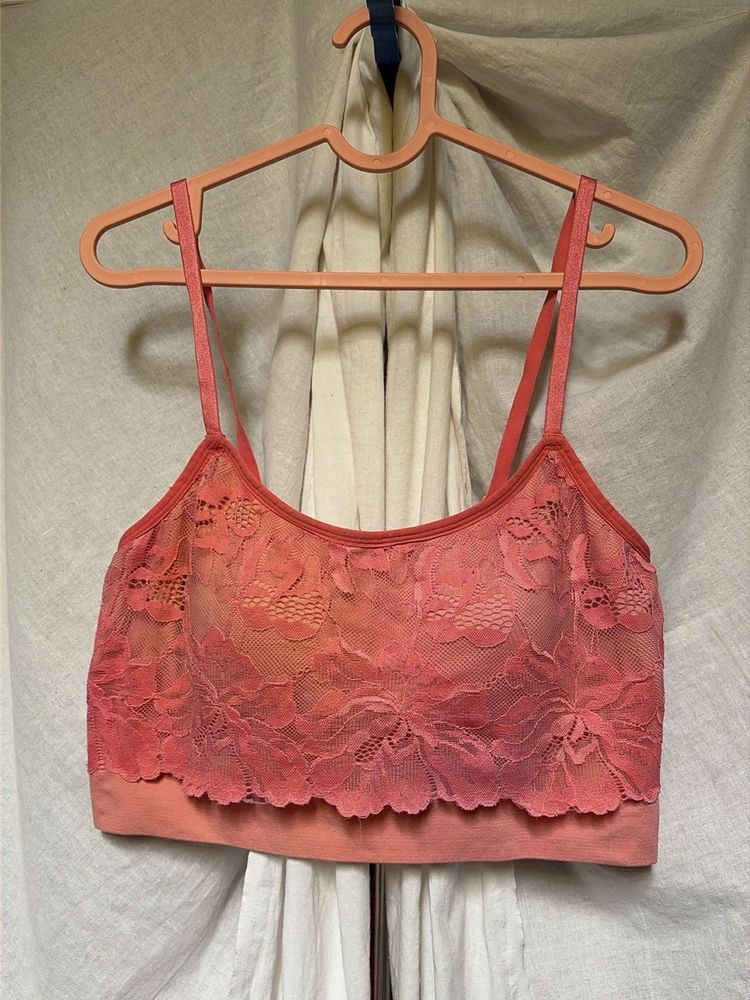 Coral Lace Bralette