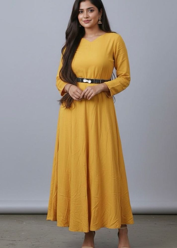 Mustard Yellow Maxi Dress