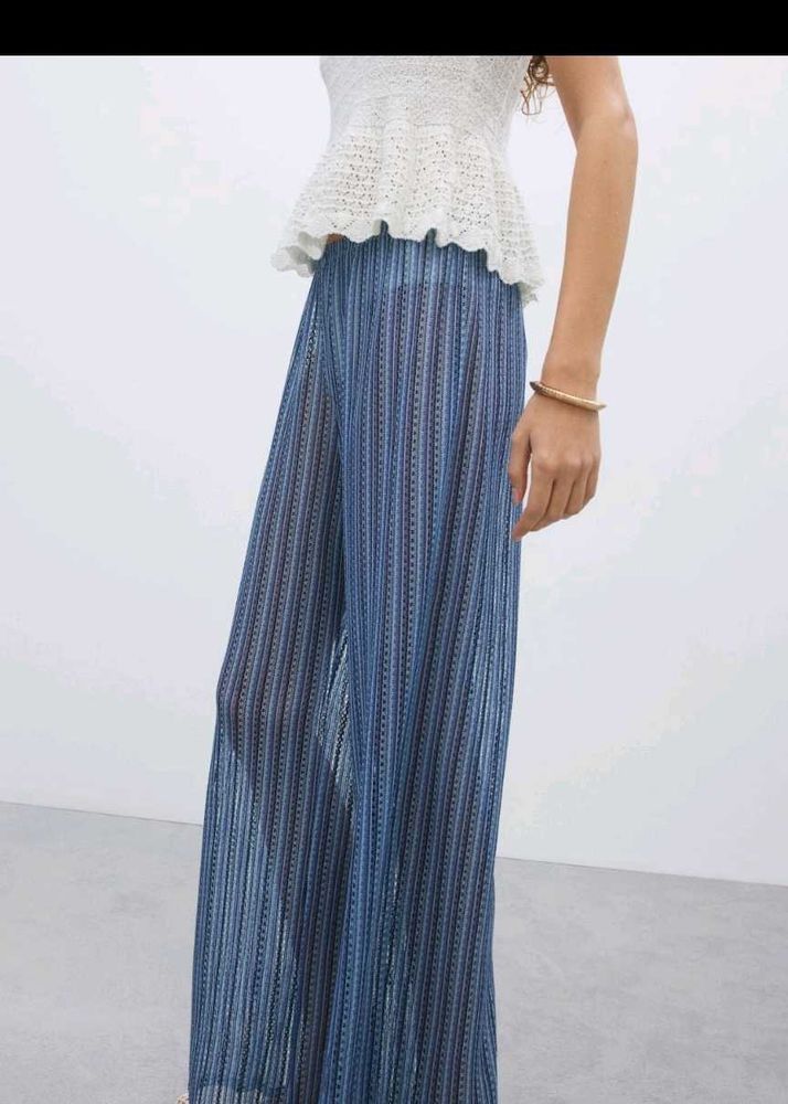 Low waist knit trousers
