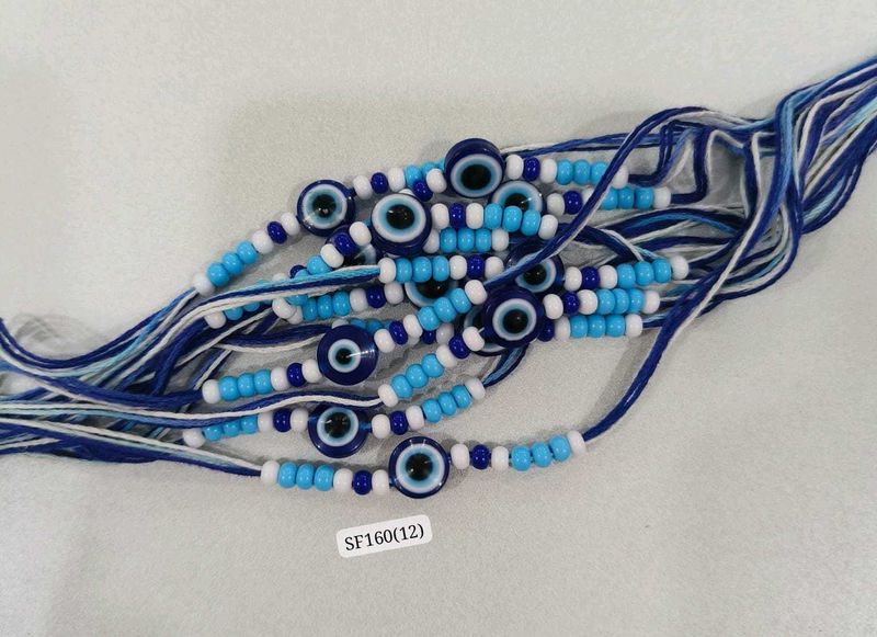 set of 12 Evil Eye rakhi