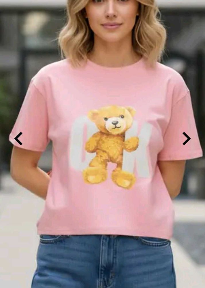 Cute Teddy Bear Graphic T-Shirt