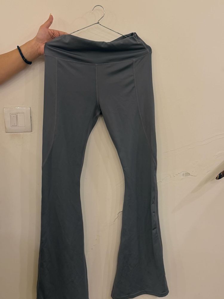 Viral Flared Korean Gym Pants Workout Casual