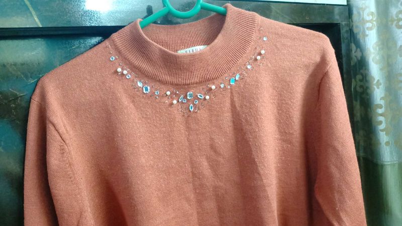 Sparkly Mock Neck Sweater