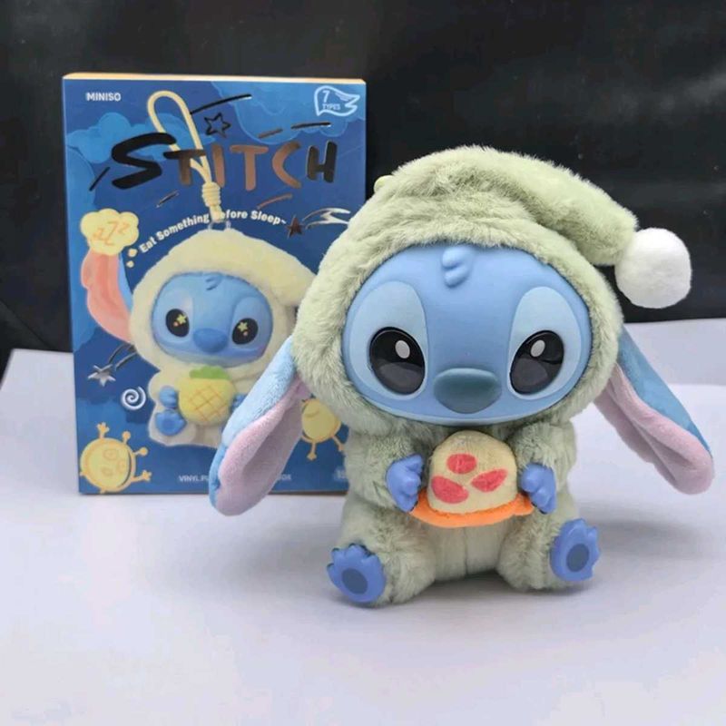 Miniso Stitch Blindbox Sleepy Plush Bagcharm
