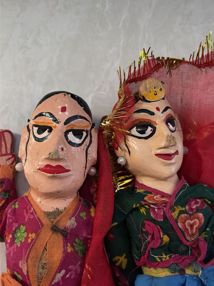 Vintage Handcrafted Indian Dolls