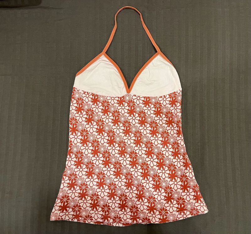 cute floral halterneck top