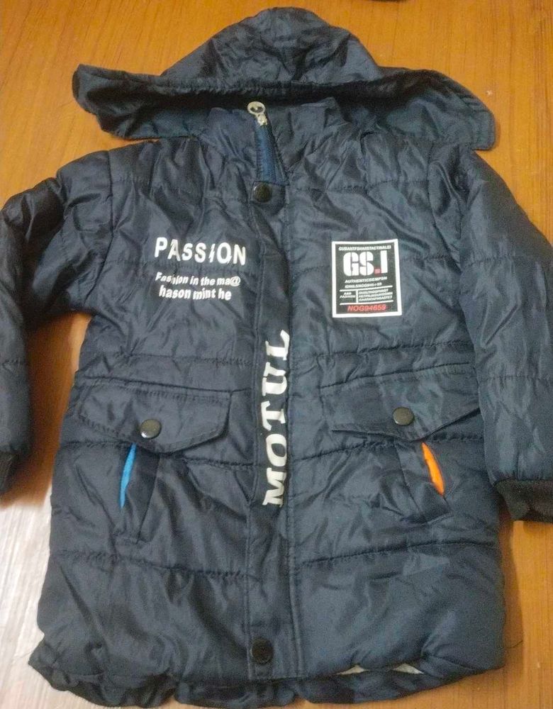 Girls' Padded Winter Jacket with Hood