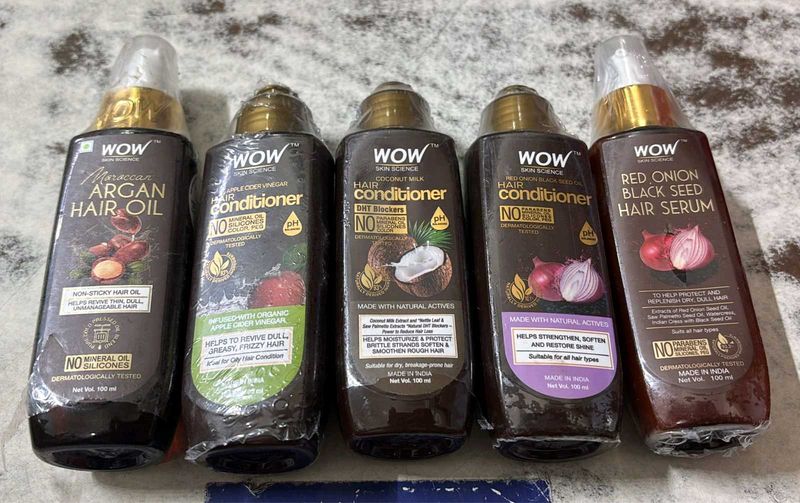 Wow brand , Oil , Conditioner, Serum