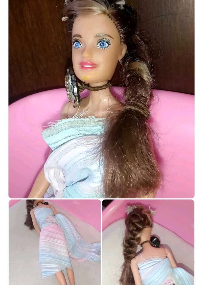 Vintage Barbie Doll with Elegant Gown