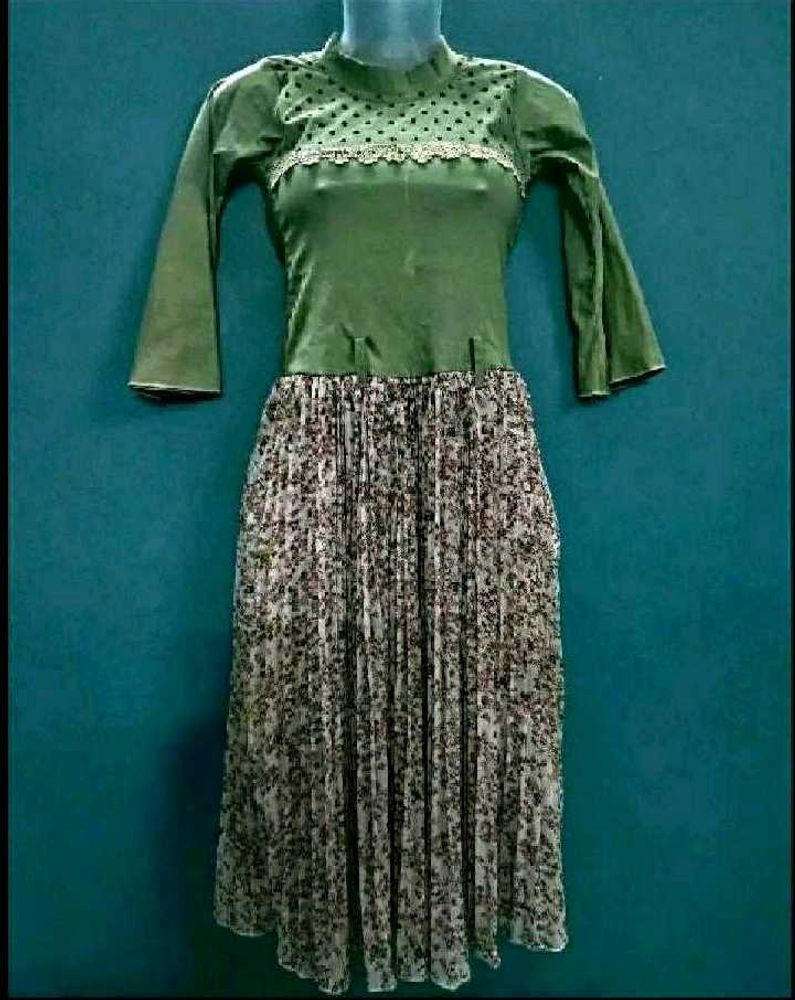 Stylish Green Floral Maxi dress