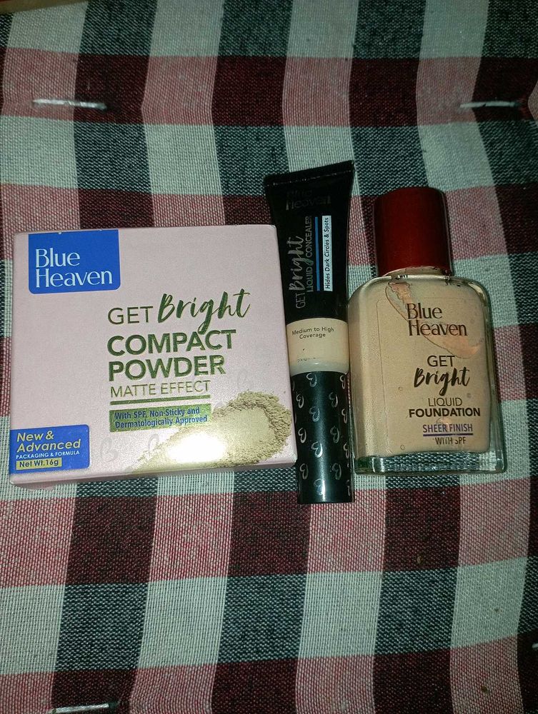 Blue Heaven Get Bright Makeup Combo