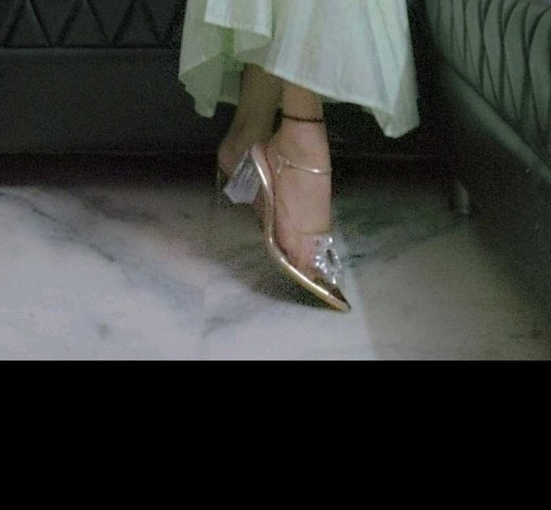 Heels with Rhinestone Detail