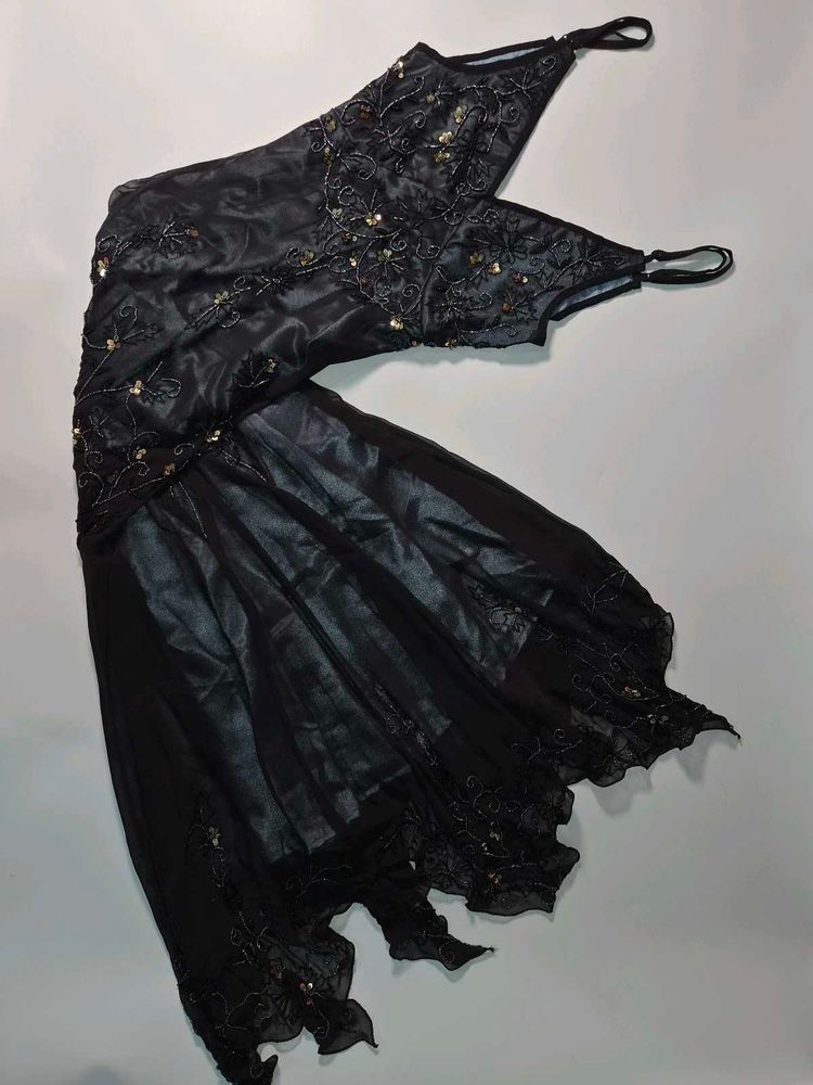 Adriana Papell inspired Beaded Blue Dress