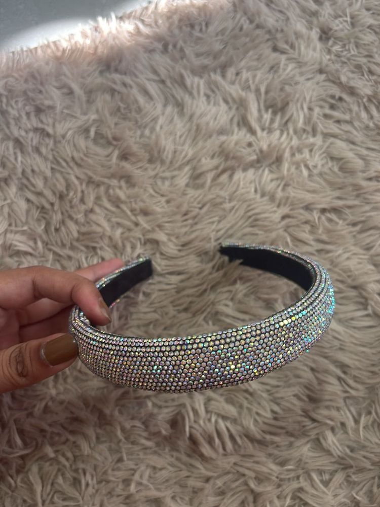 Sparkling Rhinestone Padded Headband