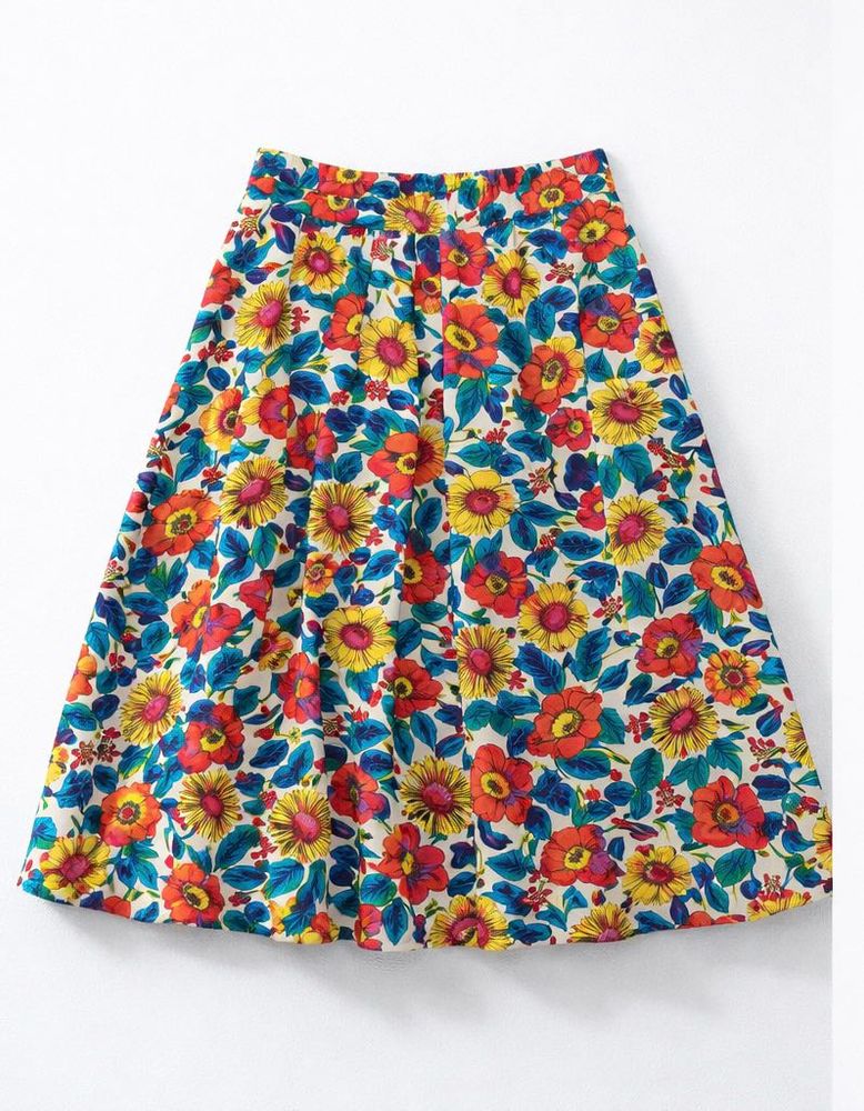 Floral Midi Skirt