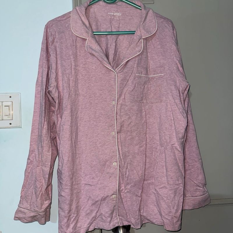 Cozy Pink Pajama Top