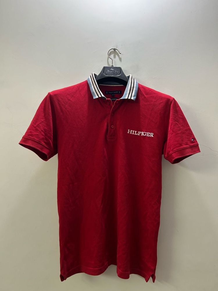Tommy Hilfiger Red Polo Shirt