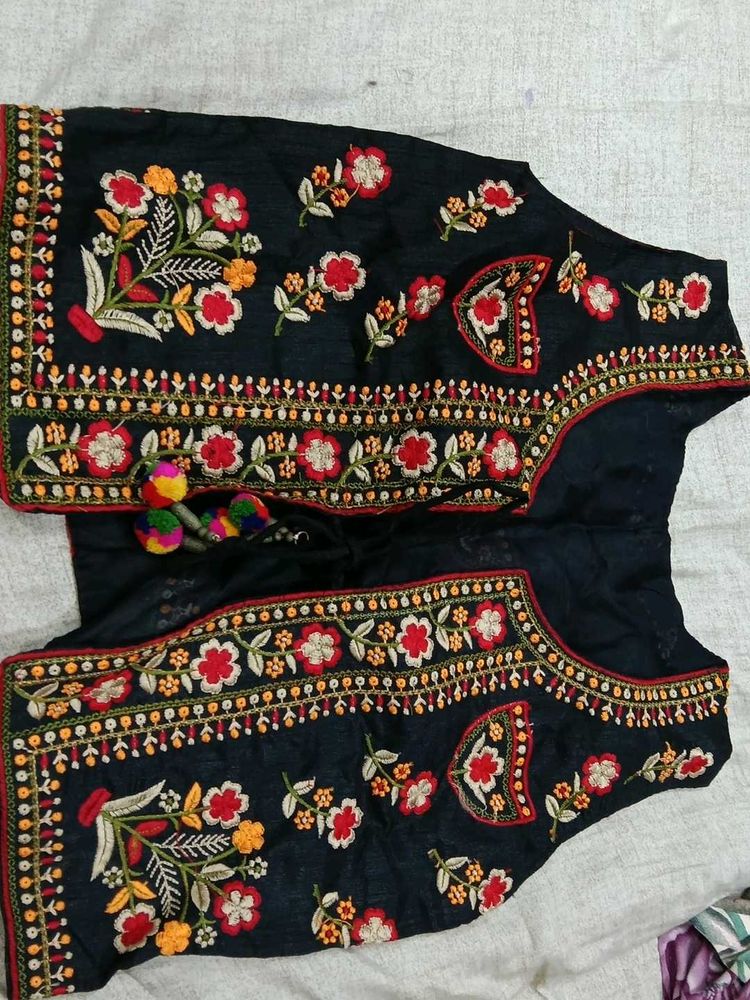 Embroidered Black Jacket