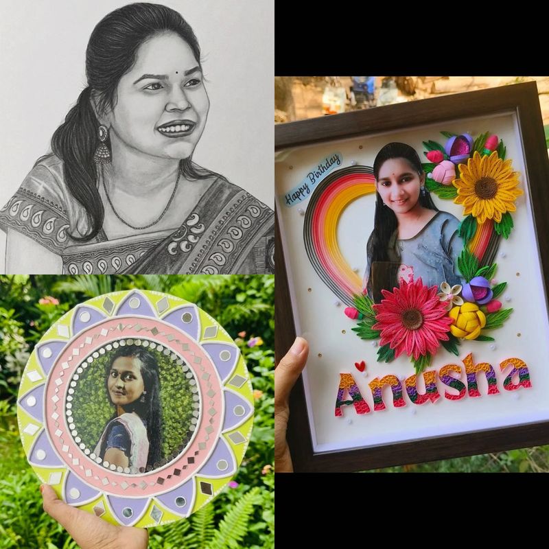 Hand made gifts- sketch/ photo decor