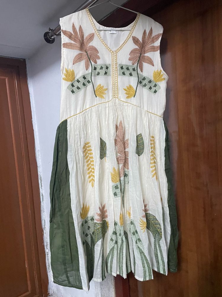 Boho Floral Print Sleeveless Dress