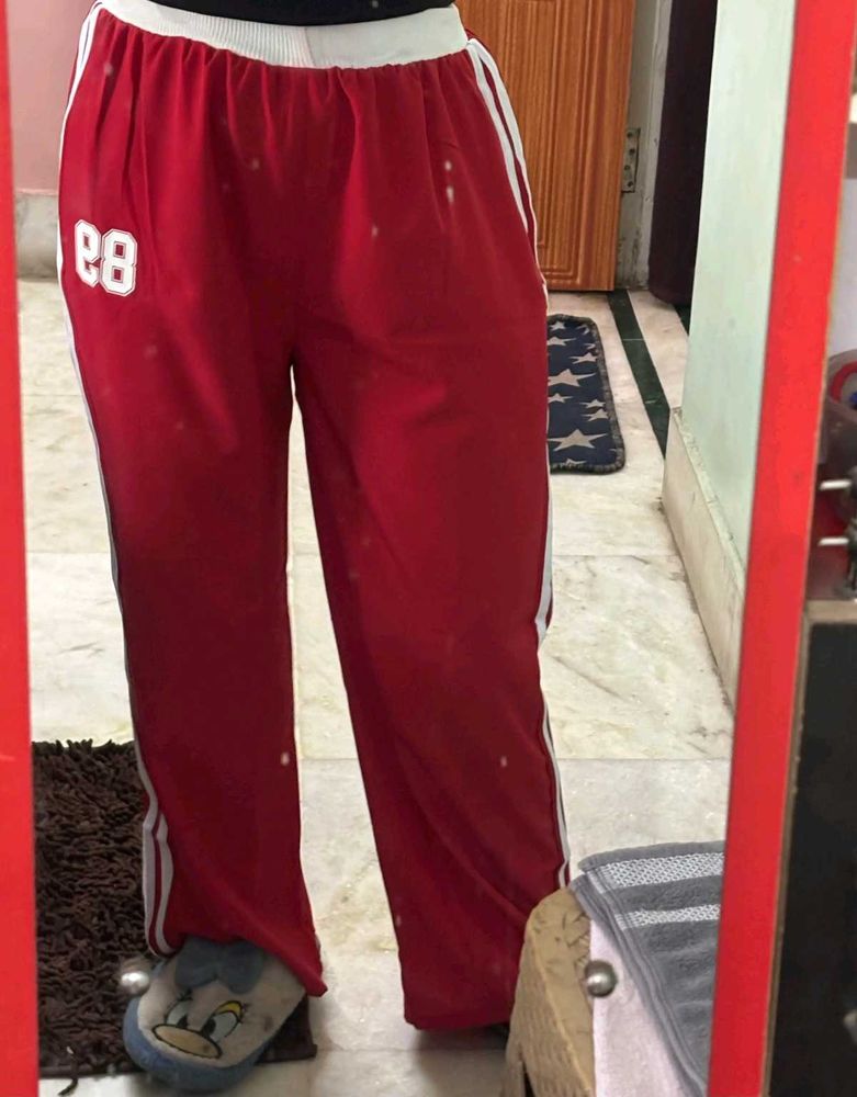 Comfortable Red Track Pants