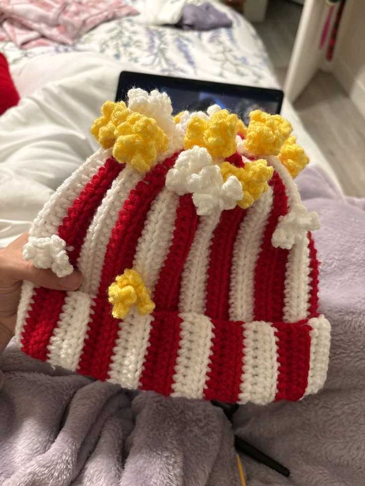 Handmade Popcorn Beanie