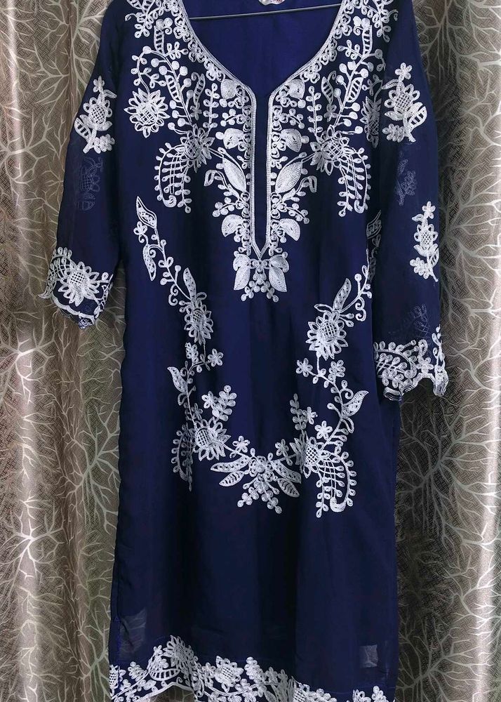 Navy blue 💙 kurta for women