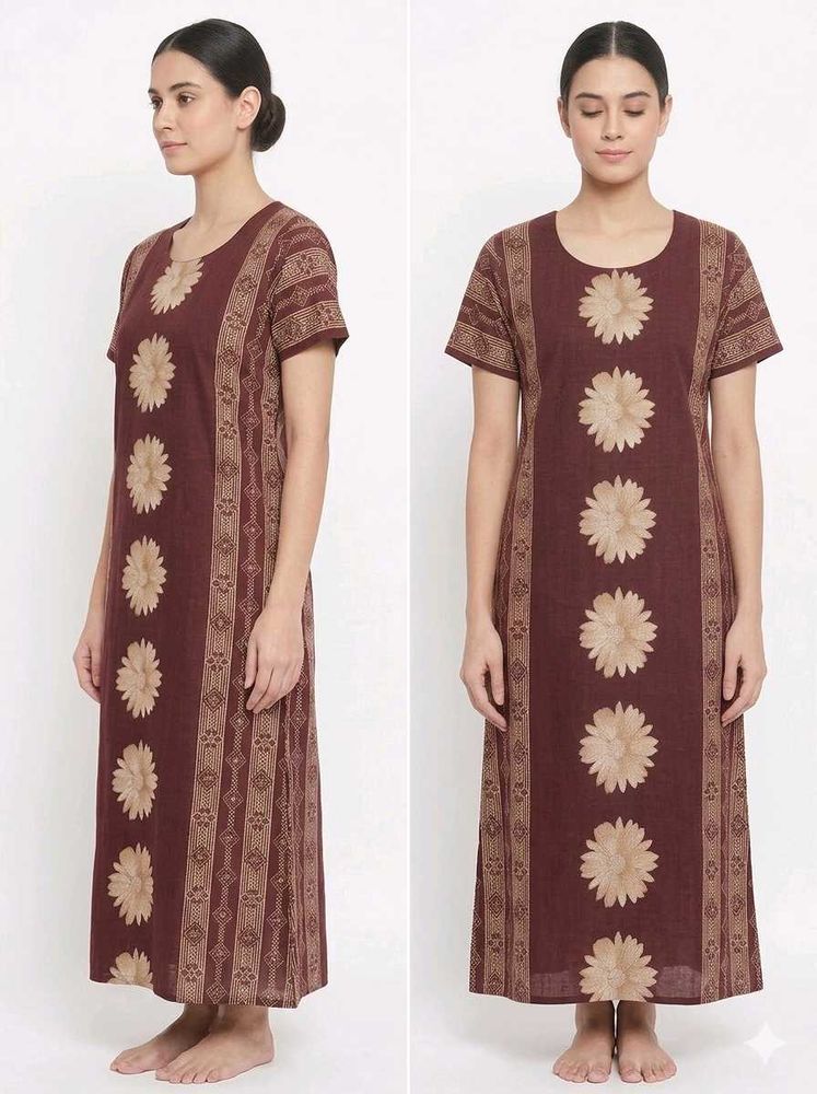 Comfortable Floral Nightgown