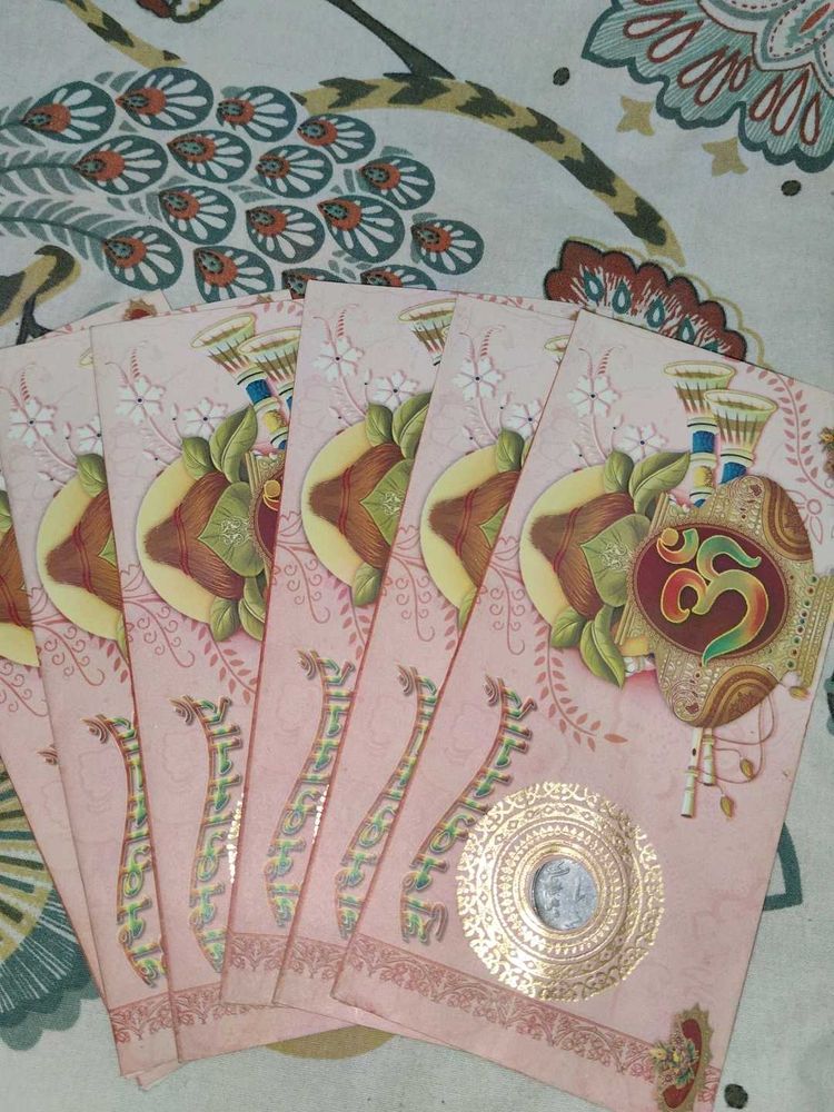 Om Symbol &amp; Lotus Design Wedding Envelopes