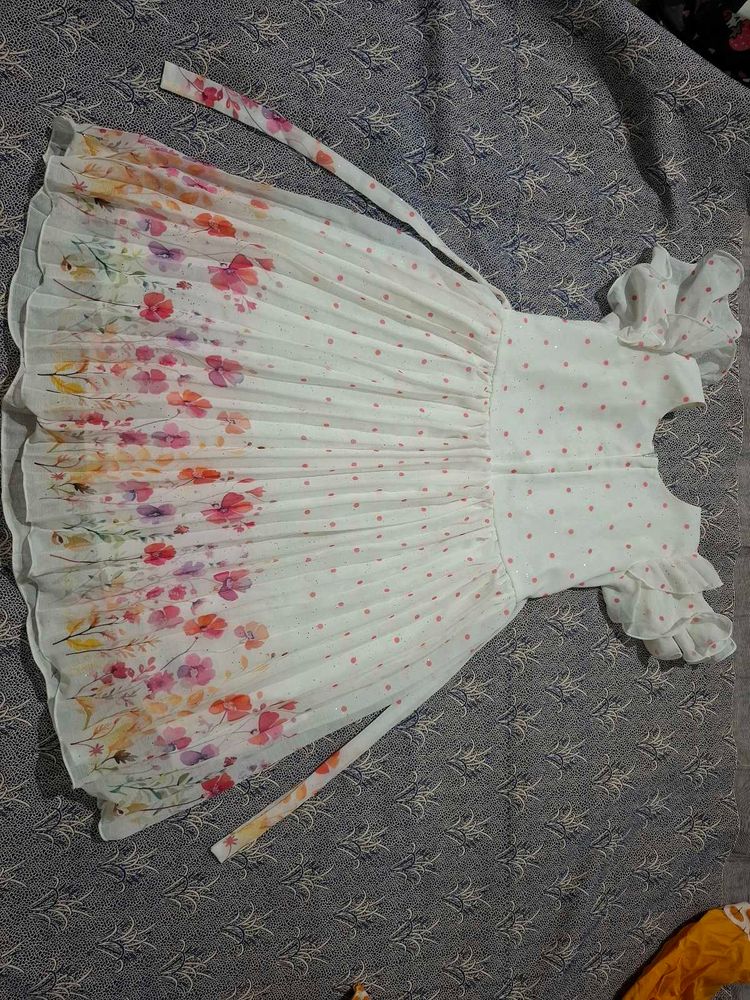 Girls Floral Print Dress